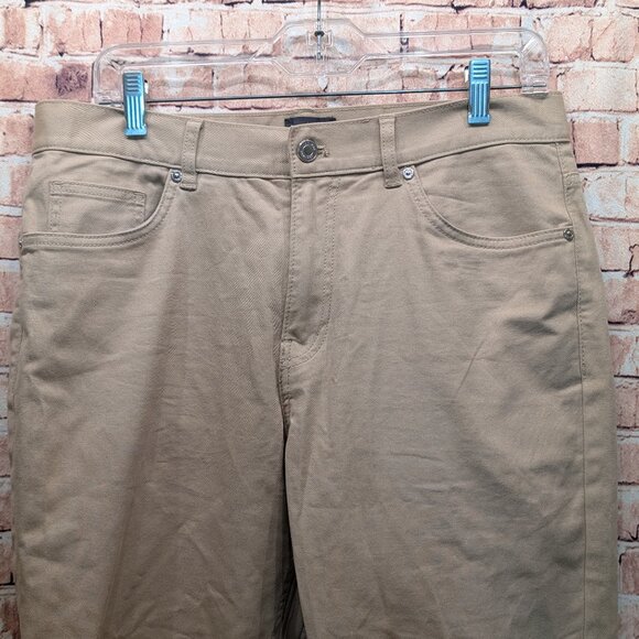 H&M Pants Slim Fit Tan Cotton/Elastane Pants Size 32 - Picture 4 of 14